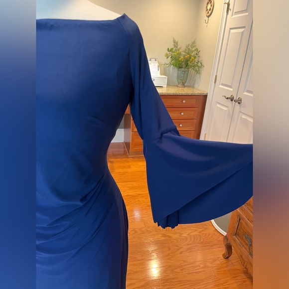 Ralph Lauren Off-The-Shoulder Bell-Sleeve Dress - Picture 6 of 9